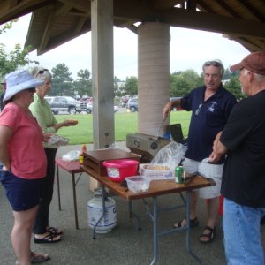 Friday night burgers and hot dogs