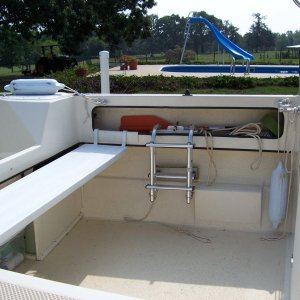Boarding Ladder (stored) and Bench Seat Project.