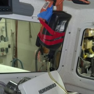 Media 'Bleeding the Helm' in album 'Hydrolic pump and computer under Helm seat.'