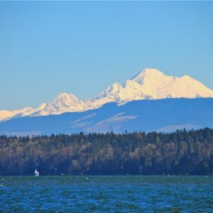 Mt. Baker from Skagit Bay 2/19/11