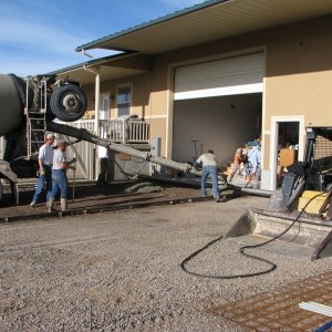 Media 'Concreting the driveway' in album 'Garage foundations and floor'
