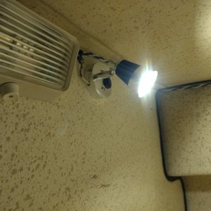 Also added a reading light in the v-Beth for the Mrs.