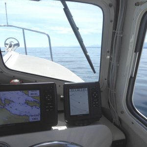 Georgia Strait was like this all the way from Hornby Island to Nanaimo!