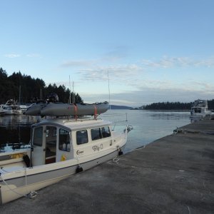 Looking from Bedwell harbour across to Stuart Island in the US. It was bitter sweet coming home a few days early - nice to take advantage of such good weather to get home safely and with time to spare, but sorry to not to see as many places up north like Powell River.