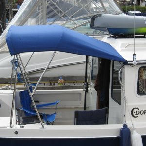 Media 'bimini with awning rail' in album 'Kerri On first look Oct 2010, one of the first 2011's'