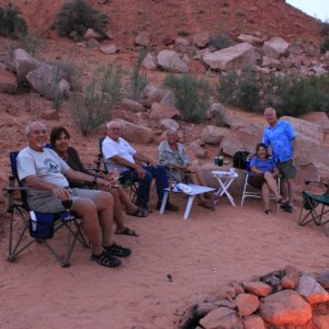 Left to right: Ramon and Laura of "Chiquitita", Rich and Judy of "Sandpiper", Sharon and Tex of "Bixby's Cub".