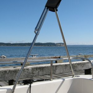 Media 'Penn Cover looking NE from Coupeville towards Oak Harbor.' in album 'First dungeness crabs on 'Au Kai.'