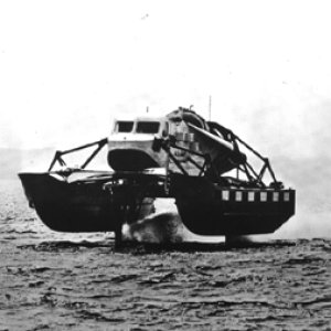 Boeings Fresh 1. Powered by a Pratt and Whitney JTD-1 pure jet producing 16000lbs of thrust. It crashed on first trial run at 70 knots.