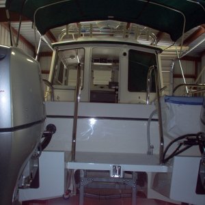 (Cygnet) Bimini top installed.