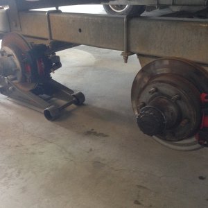 All new calipers on the TomCat trailer.