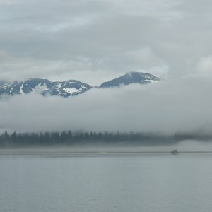 Lifting fog in St. James Bay