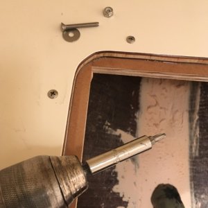 028 I used oval head counter sink SS bolts, washers and nylock nuts to snug everything up