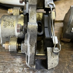 Brake Caliper with Bronze slider pin bushings