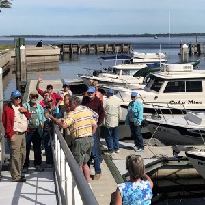 Meeting on the Sanford West Basin Dock