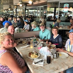 Enjoying lunch at Sanfords Hollerbachs Willow Tree Cafe