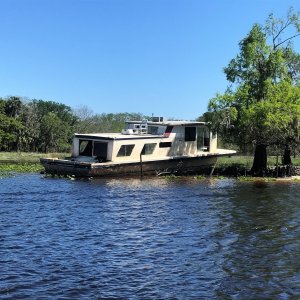 Another Sunk Houseboat along the River