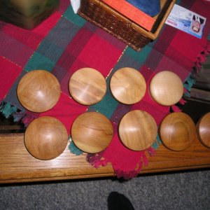 Hubs turned from Madrone
