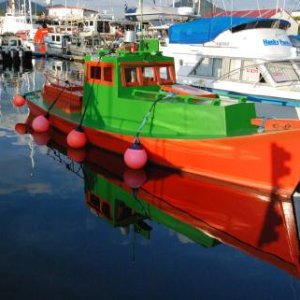This is a working fishing boat in Prince Rupert B.C.  We saw it again on the way back south. (see page 9 in our album)