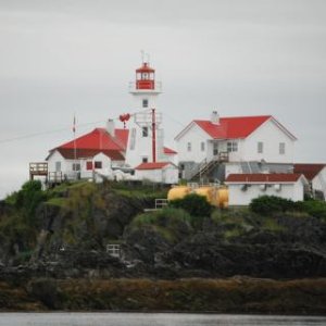 Green Island Lighthouse, east of Dundas Island, 35 miles north of Prince Rupert, British Columbia