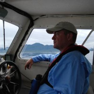Don piloting through the Dixon Entrance