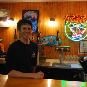 Eric, Sample-Meister at the Alaskan Brewery, Juneau