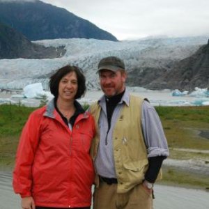 Don and Dee at the Mendenhall Glacier