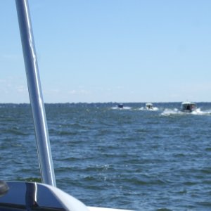Heading across Oneida Lake (20 miles)