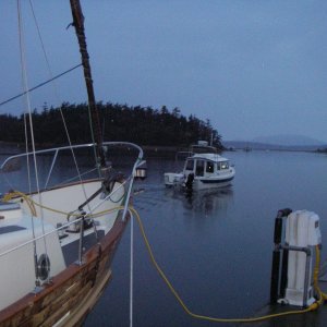 Sneaking out early, from Lopez CBGT 07, looking for favorable tide ride home, (Cast Away, Jim and Jen)