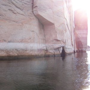 Rock shaft on east side of main channel between Forgotten Canyon and Crystal Spring Canyon 11-13-10