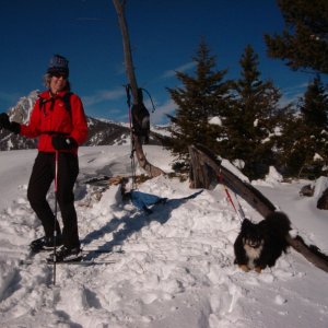 A break from the TD project, a ski up Bracket creek with Laura and Tippy.