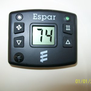 Espar marine diesel furnace control at helm station