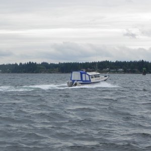 Stormy day cruising in Dana Passage