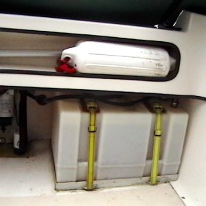 Permanently installed 12 gal fuel tank