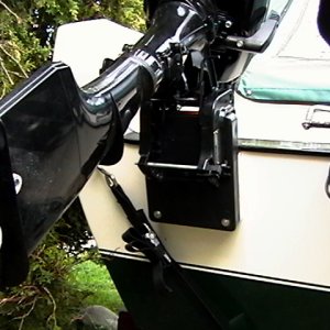 Kicker in raised position