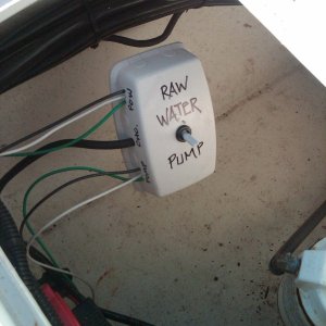 raw water pump switch for hose bibb.