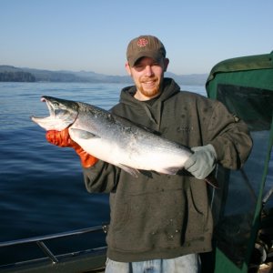 Media '(gljjr) Justin with 18lb Hatchery Silver caught Sept 2004 at Sekiu' in album '(gljjr) Justin with 18lb Hatchery Silver caught Sept 2004 at Sekiu'