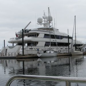 Media '176' yacht at Port McNeil' in album 'Discovery, Dreamer and C-Cakes at Lagoon Cove 2011'