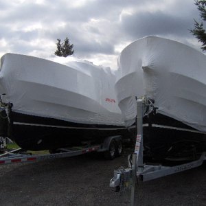 Media 'Two ready to go. Blue hulls
Lucky Fin Hull #
FMLT25281809' in album 'These following shot are the finishing touches to the Lucky Fin'