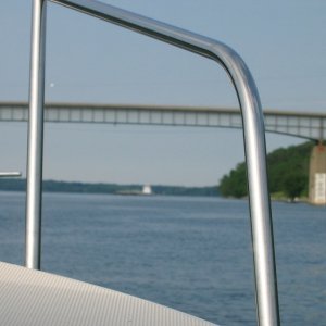 Barge traffic on Barkley Canal