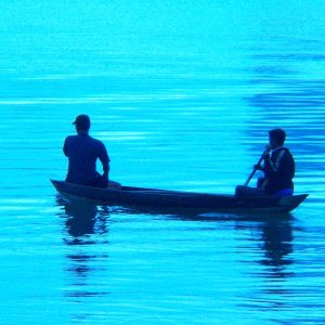 Out for an evening paddle.