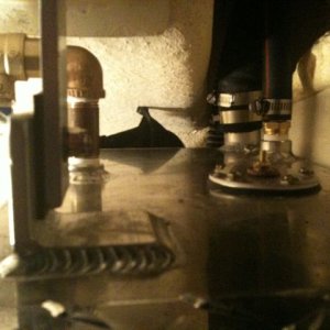 fittings: 1-1/2" fill hose, 5/8" vent, sending unit, pickup with shut off ball valve