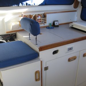 Media 'removable backrest, mounted sink under counter, sink plug installed' in album 'glued some sticks on the roof'