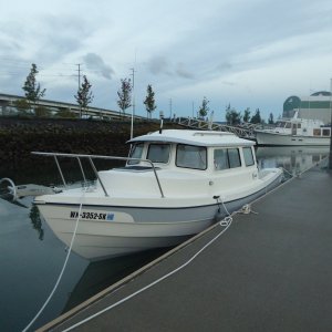 Flat calm Sunday morning, after strong winds Saturday.  Finally time to set out!