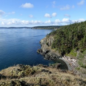 A small bight on the South side of the island.