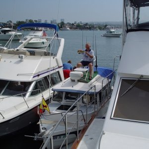 The C-Dory Flying Bridge - Newport Beach Raft Up