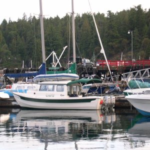 Launched and ready to cruise at Lund for the 2005 Desolation Sound Cruise