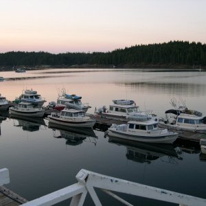 Early morning shot of the C-Pod at Gorge Harbor