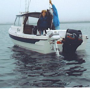 Linda & Russ out about 5-miles fishin'