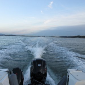 Heading out through the canal