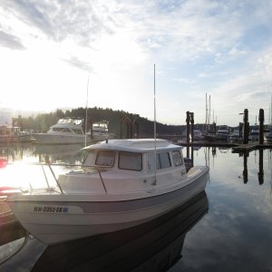 Media 'Saturday morning at sunrise' in album 'Arriving at the marina Friday night around 7:30. "My Heaven" in the background.'